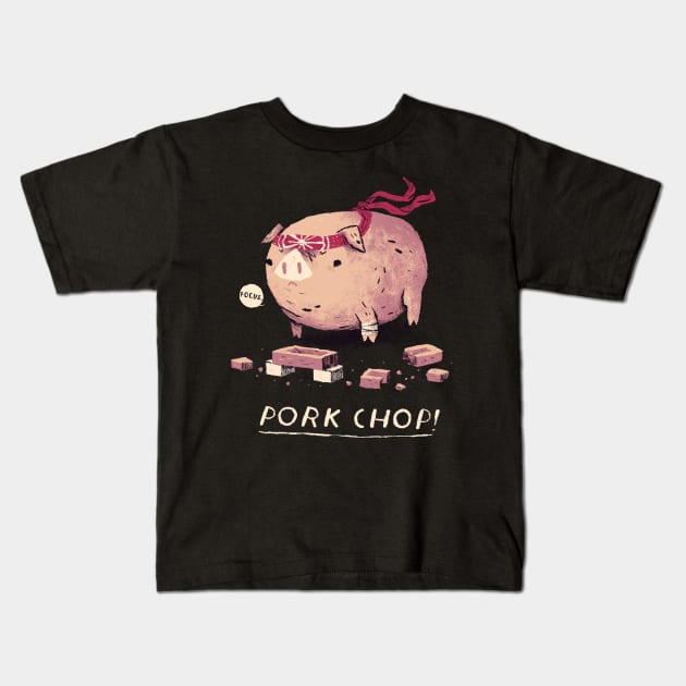 pork chop! Kids T-Shirt by Louisros